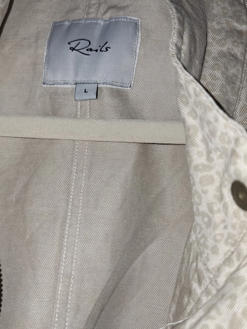Rails Women's Cream Printed Lightweight Shirt Jacket